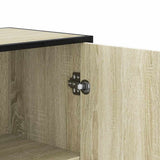 Highboard Sonoma Oak 35.5x35x106.5 cm Engineered Wood and Metal 849065