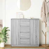 Sideboard with Drawers Grey Sonoma 100.5x35x98.5 cm Engineered Wood 3328458