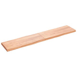 Table Top Light Brown 200x40xcm Treated Solid Wood Live Edge 363981