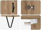 Highboard 2 pcs Artisan Oak Engineered Wood 3416048