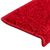 ZNTS Stair Mats 30 pcs 65x21x4 cm Red 3365832