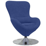 Egg Chair Police Blue 63 x 73 x 90 cm Velvet 42002734