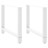 Dining Table Legs White 2 pcs 90x cm Steel 4013317