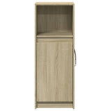 Sideboard with LED Sonoma Oak 38x34x100 cm Engineered Wood 852168