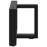 Coffee Table Legs T-Shaped 2 pcs Black 50x25x cm Steel 4013008