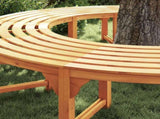 Tree Bench 2 pcs Natural 160 x 80 x 45cm Solid Eucalyptus Wood 3324836