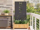 Garden Privacy Screen Black 50 x 140 cm Cold-rolled steel 876336