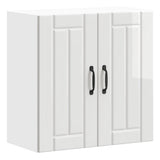 Kitchen Wall Cabinet Lucca High Gloss White Engineered Wood 853819