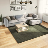 Rug HUARTE Short Pile Soft and Washable Forest Green 240x240 cm 375101