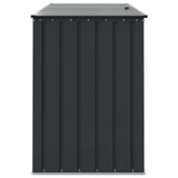 Garden Storage Box Black 151.5 x 82 x 110.5 cm Steel 42011283