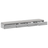 Bed Drawers Grey Sonoma 180 x 36.5 x 16.5 cm Engineered Wood 866984