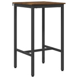 Bar Table 52 x 52 x 110 cm Engineered Wood Smoked Oak 8006141