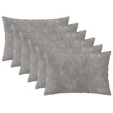 Cushion Cover 6 pcs HEERLEN Light Grey 50 x 75 cm 911706