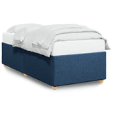 Bed Frame without Mattress Blue 100x200 cm Fabric 3284714