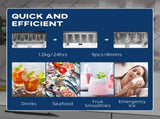 Ice Machine Countertop, 9 Ice Cubes in 8 Mins, 12KG in 24Hrs, Self-Cleaning Portable Ice Cube T3398P344631