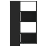 Corner Bookcase 4-Tier Black 85x85x140 cm Engineered Wood 3307811