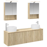 Bathroom Cabinet Set 5 pcs Sonoma Oak Engineered Wood 3406521