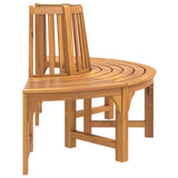 Half Round Tree Bench 160 cm Solid Wood Eucalyptus 319423