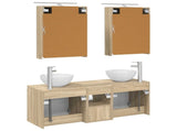Bathroom Cabinet Set 5 pcs Sonoma Oak Engineered Wood 3406353