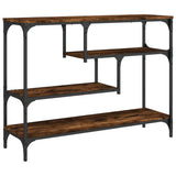 Console Table Smoked Oak 100x30x75 cm Engineered Wood 838915