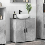 Bathroom Cabinet with Storage Concrete Grey 61 x 35 x 64 cm 883287