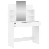 Dressing Table with Mirror White 96x39x142 cm 837574