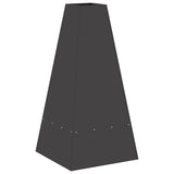 Fire Pit Black 50 x 50 x 100 cm Steel 858948