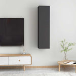 TV Cabinets 2 pcs Grey 30.5x30x60 cm Engineered Wood 803331