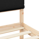Bed Frame with Upholstered Headboard Black 100 x 200 cm 877861