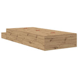 Storage Bed Frame with Drawer Artisan Oak 90 cm Engineered Wood 3335676