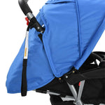 Tandem Stroller Steel Blue and Black 10112