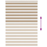 Zebra Blind Sand Brown 155x230 cm Fabric Width 150.9 cm Polyester 4014610
