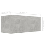 ZNTS 6 Piece TV Cabinet Set Concrete Grey Engineered Wood 3079148