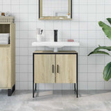 Bathroom Sink Cabinet Sonoma Oak 60x33x60 cm Engineered Wood 842457