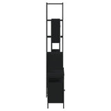 3 Piece Bathroom Furniture Set Black Engineered Wood 3214675