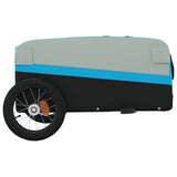 Bike Trailer Black and Blue 30 kg Iron 94037