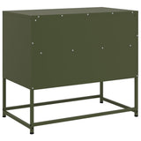 TV Cabinet Olive Green 68x39x60.5 cm Steel 846552