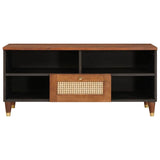 TV Cabinet with Shelf Brown 100 x 33.5 x 46 cm Solid Mango Wood 4018896