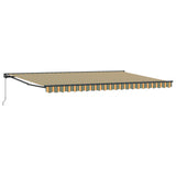 Awning Frame Green and Yellow 500 x 300 cm 3331457