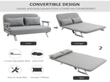 Two-Seater Click-Clack Sofa Bed - Light Grey T3398P330484