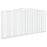 Arched Gabion Basket 400x30x180/200 cm Galvanised Iron 153409