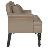 Chesterfield Bench Cappuccino 120.5 x 65 x 75 cm Faux Leather 42019283