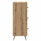 Drawer Cabinet Artisan Oak 33 x 34.5 x 90 cm Engineered Wood 895544