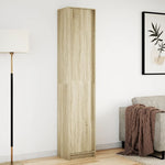 Highboard with LED Sonoma Oak 41.5x32.5x200 cm Engineered Wood 3307900