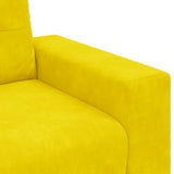 Sofa Yellow 160 x 77 x 82 cm Fabric 4105116