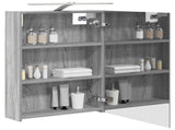 Bathroom Mirror Cabinet with Door Grey Sonoma 50 x 14.5 x 70 cm 889052
