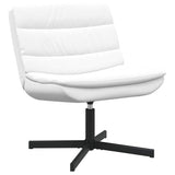 Swivel Chair White 63 x 75 x 76 cm PU 42007345