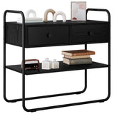 Console Table Black Oak 80 x 40 x 75 cm Engineered Wood 8007545