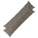Cushion with Pillow HEERLEN 2 pcs Light Grey Velvet 926100