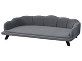 Dog Sofa, Pet Couch Bed for Medium, Large Dogs, with Legs, Cushion - Grey T3398P376488
